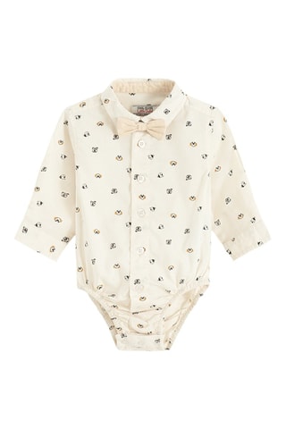 Body-chemise et pantalon - Beige