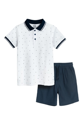 Polo et t-shirt - Blanc et bleu marine