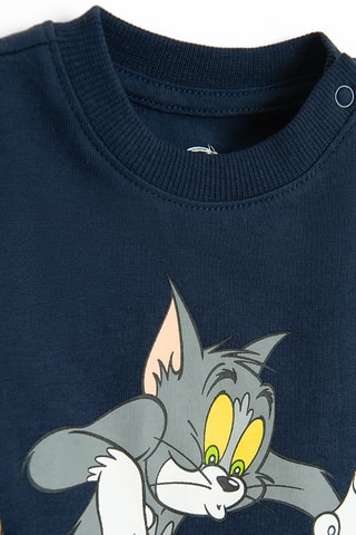 T-shirt Tom et Jerry Warner Bros - Bleu marine