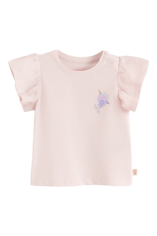 2 t-shirts - Rose et écru