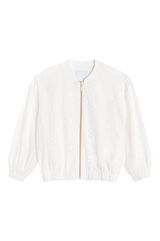 Veste en broderie anglaise - Blanc