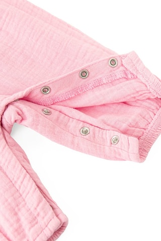 Body et salopette - Rose et blanc