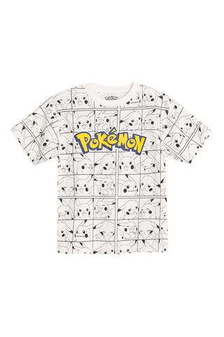 T-shirt Pikachou Pokémon - Blanc