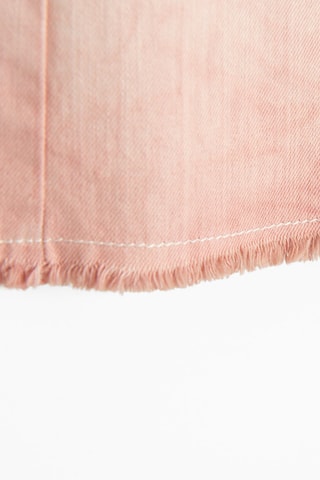 Short en jean dip and dye - Rose et blanc