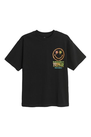 T-shirt Smiley World - Noir