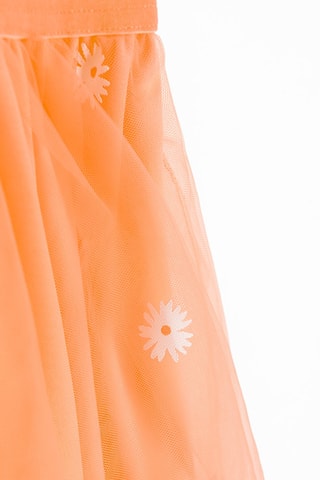 Robe trompe-l’œil - Blanc et orange