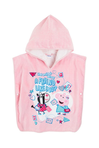 Mantellina da bagno con cappuccio Peppa Pig e Zoé Zebra Peppa Pig - Rosa
