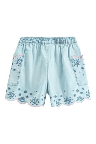 Short en jean - Ciel