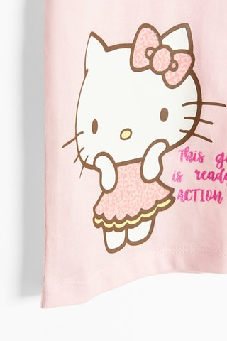 T-shirt Hello Kitty Sanrio - Rose clair