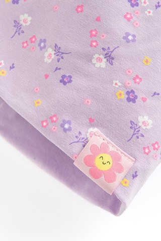 Bonnet réversible - Mauve