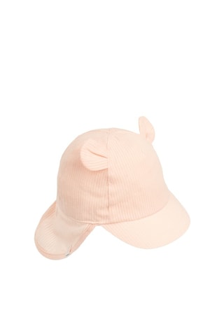 Casquette safari à oreilles - Rose poudré