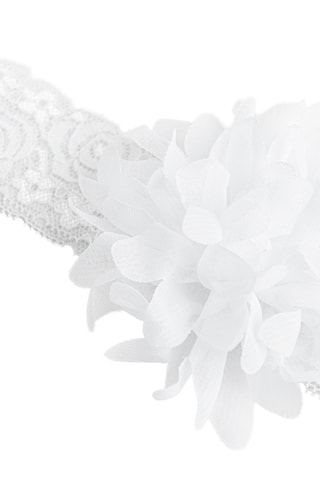 Bandeau en dentelle - Blanc