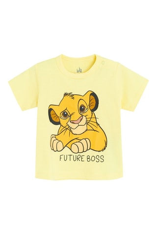 T-shirt Simba Le Roi Lion Disney - Jaune