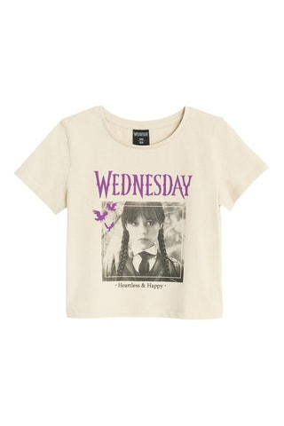 T-shirt Mercredi Adams - Beige