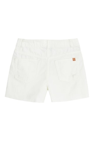Short en jean - Blanc