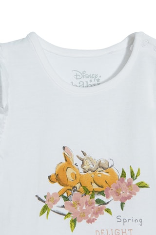 Combinaison trompe-l’œil Bambi et Panpan Bambi Disney Blanc et rose chiné