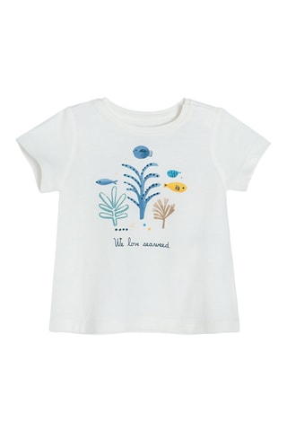 T-shirt et jupe Blanc et bleu