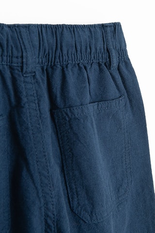 Pantalon en lin - Bleu canard