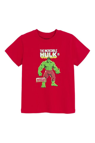 T-shirt Hulk Avengers Marvel - Rouge