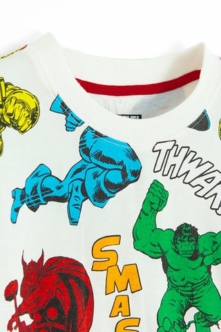T-shirt Avengers Marvel - Blanc