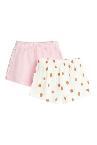 2 shorts - Rose et blanc