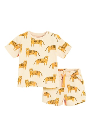 T-shirt et short - Beige