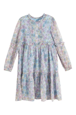 Robe volantée - Bleu clair