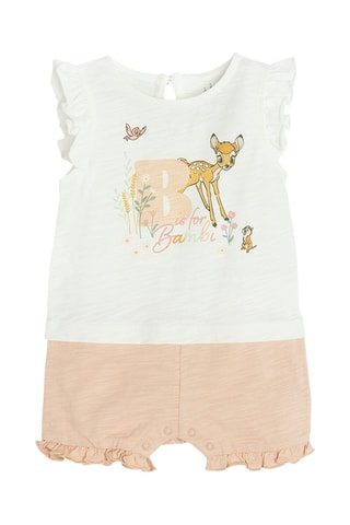 Combinaison trompe-l'œil Bambi Disney - Ecru