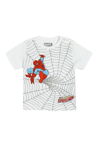 T-shirt et short Spider-Man Avengers Marvel Blanc et bleu foncé
