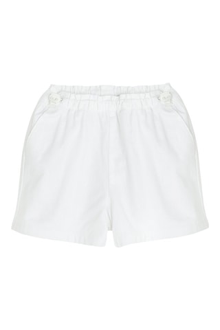 Short en lin - Blanc