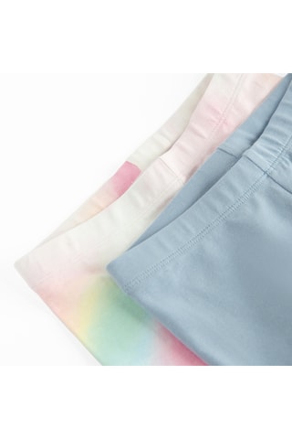 2 leggings - Bleu clair