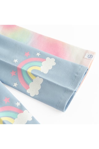 2 leggings - Bleu clair