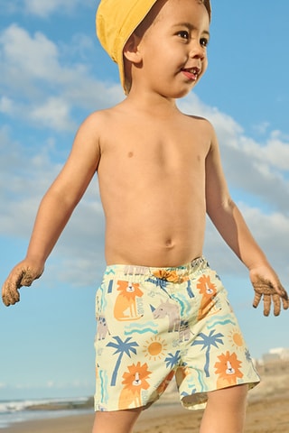 Short de bain - Jaune clair