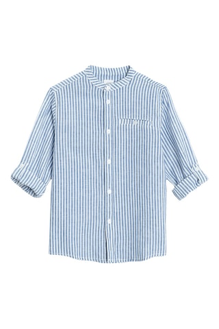 Chemise en lin - Bleu