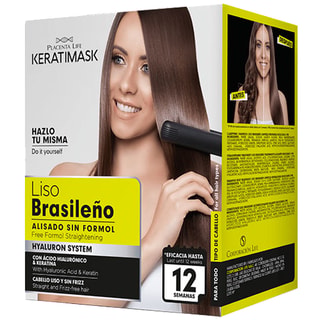 Kit de lissage brésilien - Kératine & acide hyaluronique - 4 produits