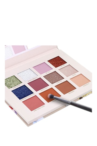 Palet met 12 Oogschaduws Prinsessen Disney - Oranje en Roze - 12 x 1,1 g