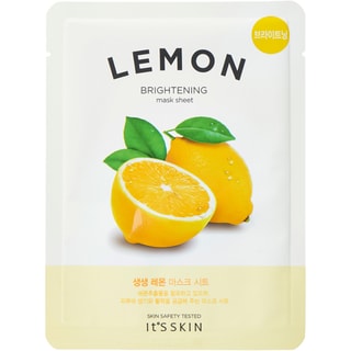 Masques en tissu illuminateur - Citron - Visage  - 20 unités