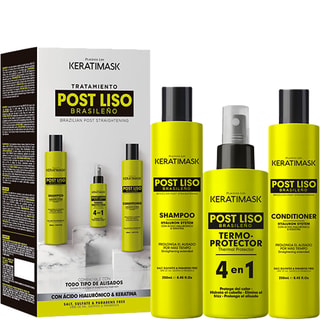 Kit d'entretien post-lissage - Kératine & & acide hyaluronique - 3 produits