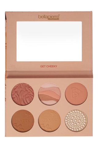 Palet met blush, bronzing poeder en highlighter -  Get Cheeky - 9 g