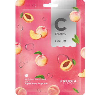 Frudia - Masque en tissu hydratant - Pêche - Visage - 1 unité