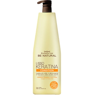 Après-shampoing lissant - Kératine - Cheveux lissés ou crépus - 1 L