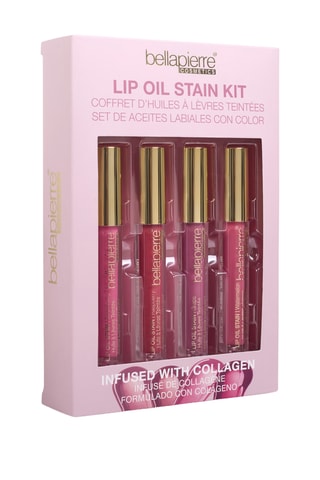 4 huiles à lèvres teintée Stain Kit - Watermelon, Grape, Raspberry et Strawberry - 14,4 ml