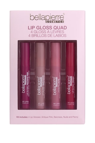 4 gloss Quad Kit - Antique Pink,  Baroness, Nude et Peony - 14,4 g