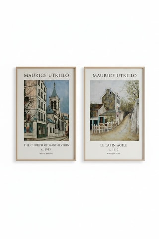 2 tableaux Maurice Utrillo - 30 x 40 cm