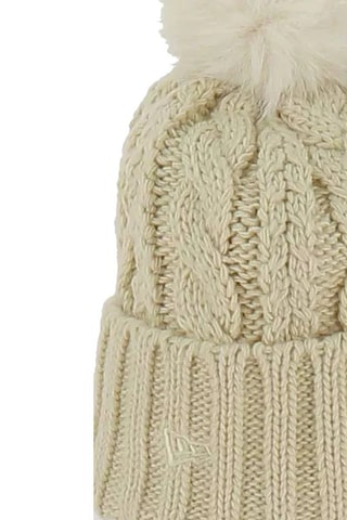 Bonnet à pompon New York Yankees - Beige