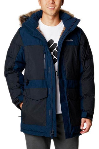 Parka à capuche Marquam Peak - Bleu marine et bleu foncé