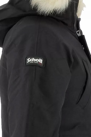 Parka court à capuche - Noir