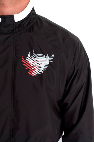 Veste coupe-vent NBA Colour Block Track Chicago Bulls - Noir et rouge