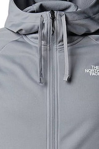 Veste à capuche - Gris clair et blanc