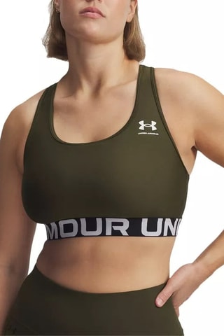 Brassière de sport - Kaki et blanc